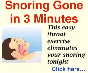 Stop snoring